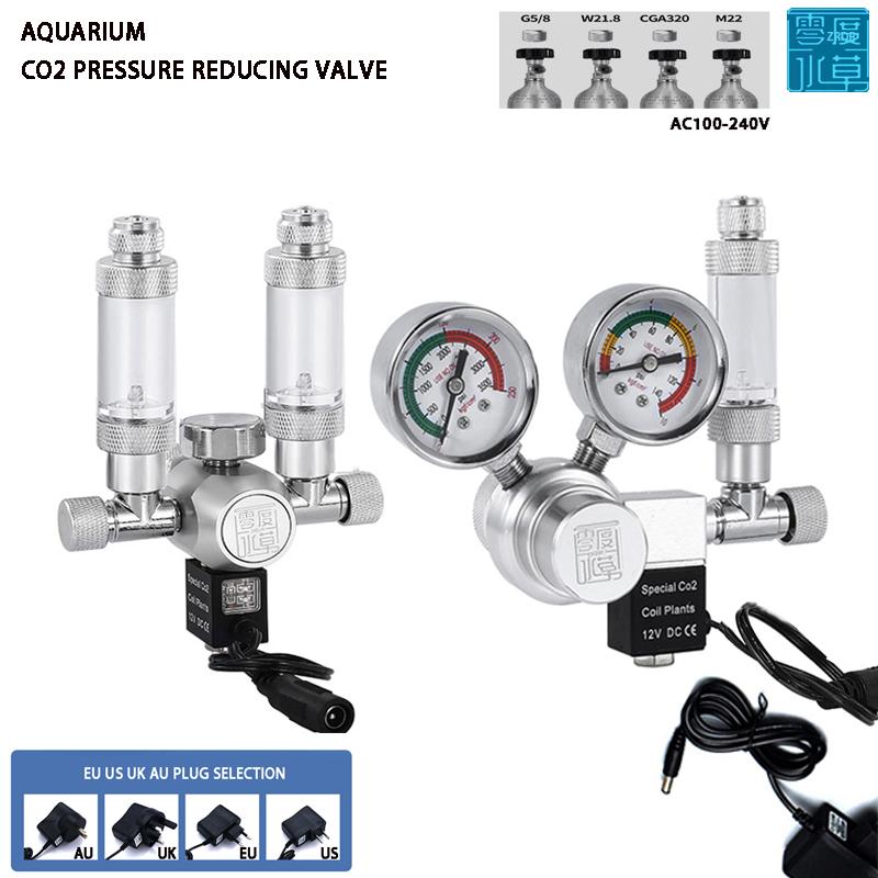 Aquarium Plant Grass - Aquarium CO2 regulator solenoid valve bubble