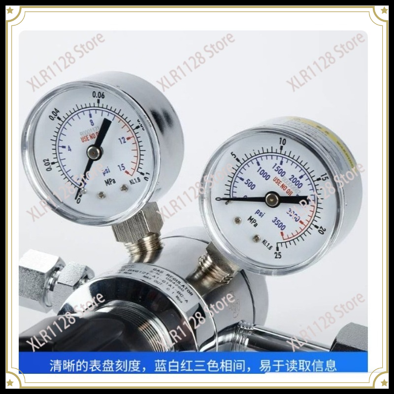Co2 Regulator Dual Stage - Dual Stage Brass Pressure Reducer for