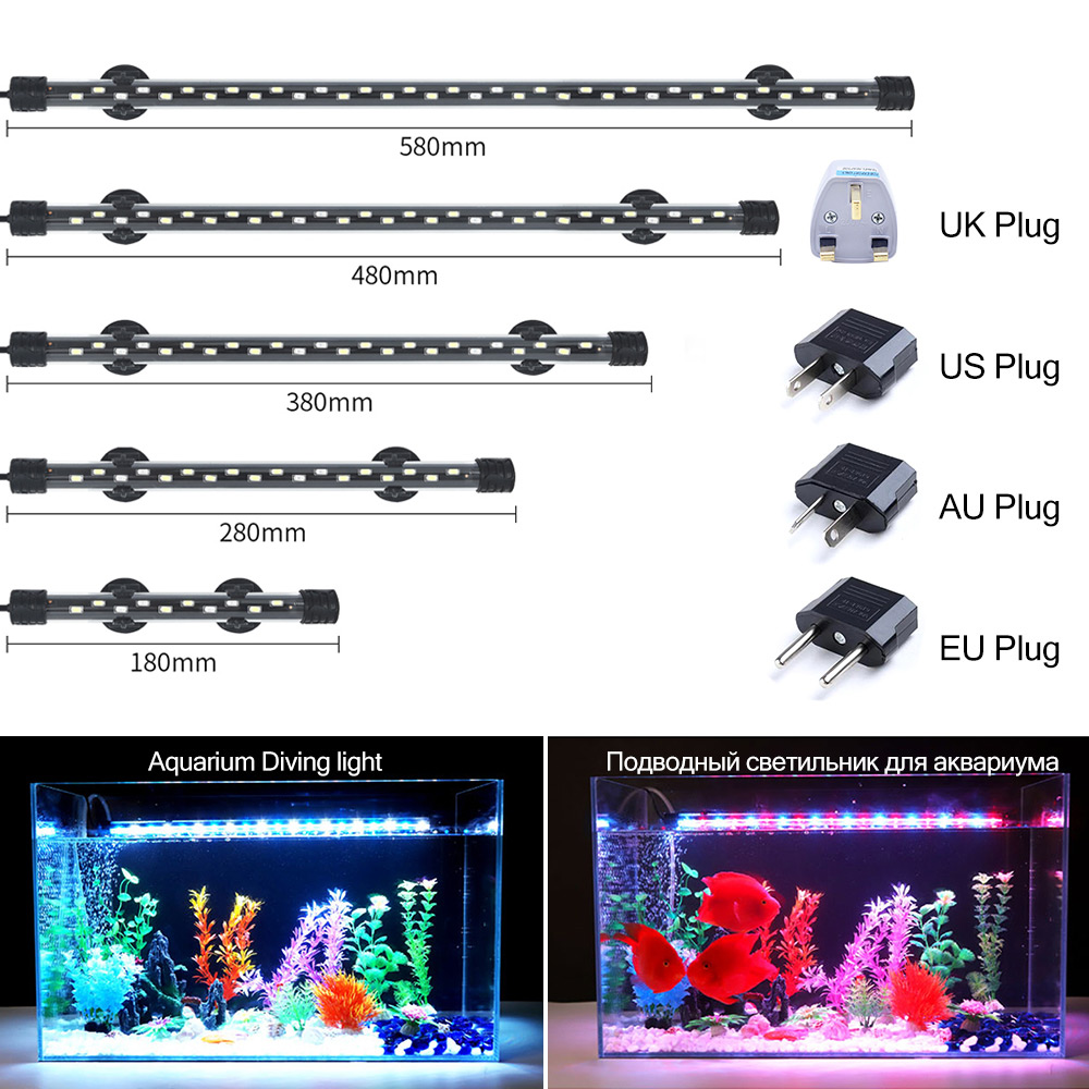 Aquarium Plant Growing - 90-260V Bể Cá Đèn LED Chống