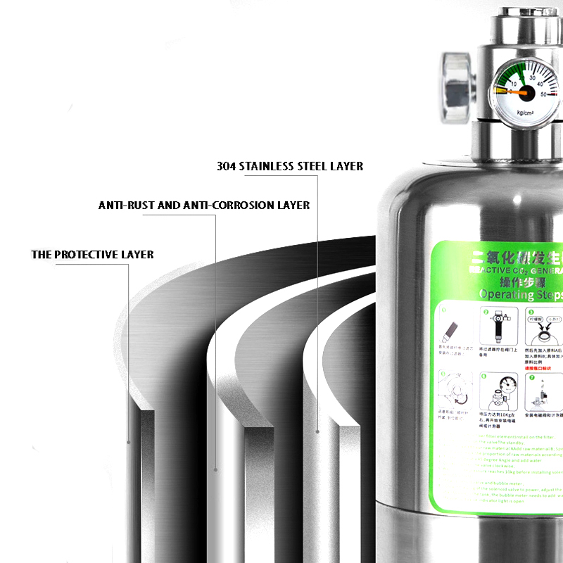 ZRDR Aquarium CO2 Generator Du - đánh giá và giá Glass Co2 Drop Checker
