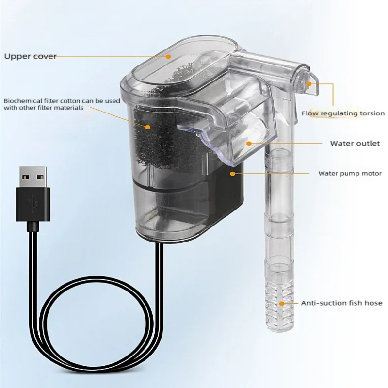 Mini Suspended USB Filter for  - đánh giá và giá Planted Aquarium Cleaning