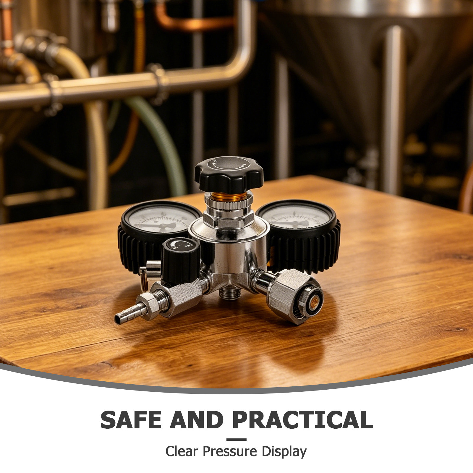 1Set Beer Brewing Device Cga32 - đánh giá và giá Co2 Regulator Dual Stage