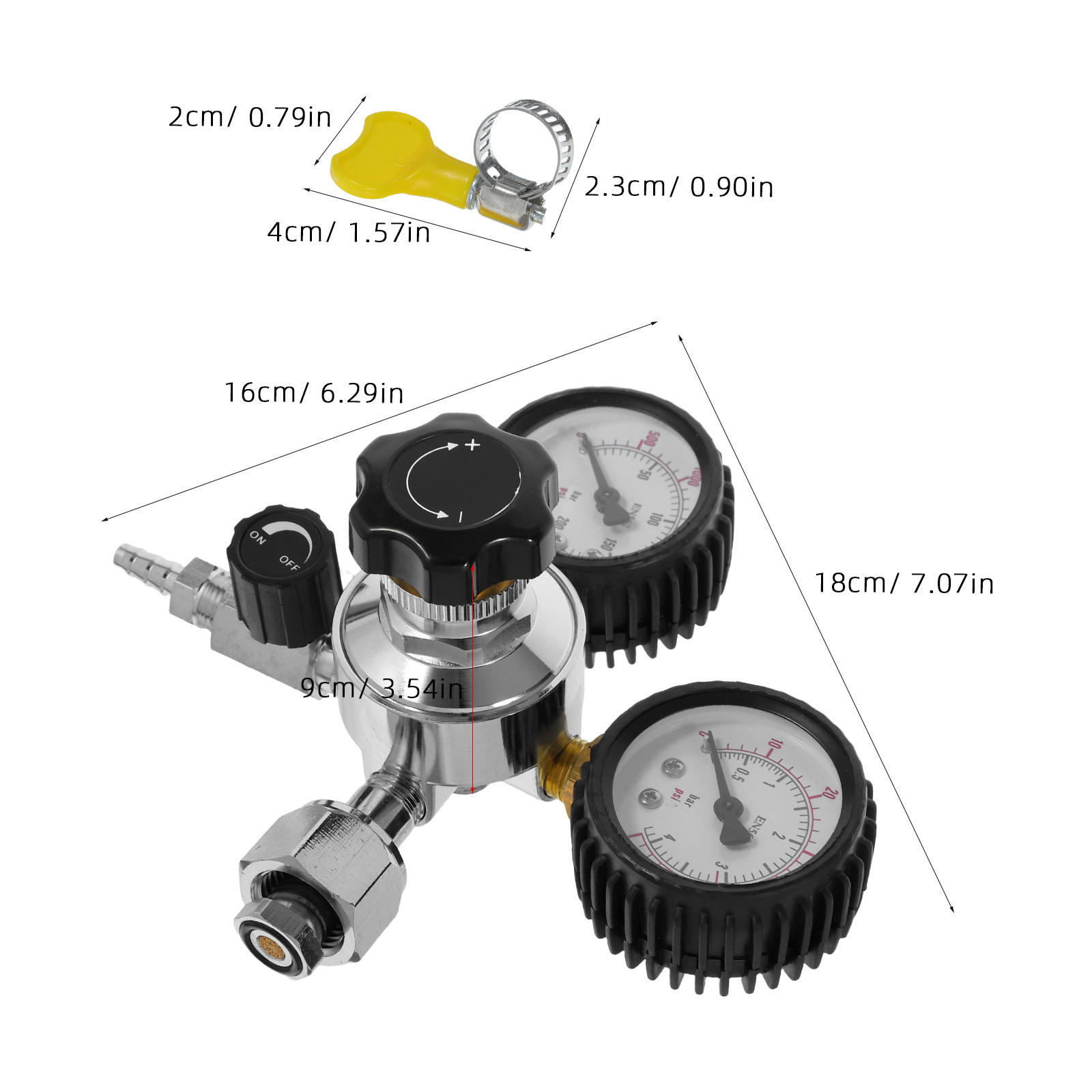 1Set Beer Brewing Device Cga32 - đánh giá và giá Co2 Regulator Dual Stage