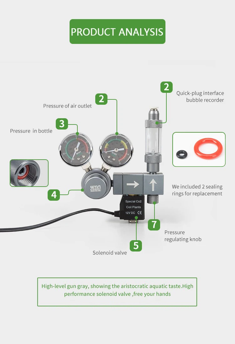 Aquarium CO2 Regulator Dual Me - đánh giá và giá Co2 Regulator Dual Stage