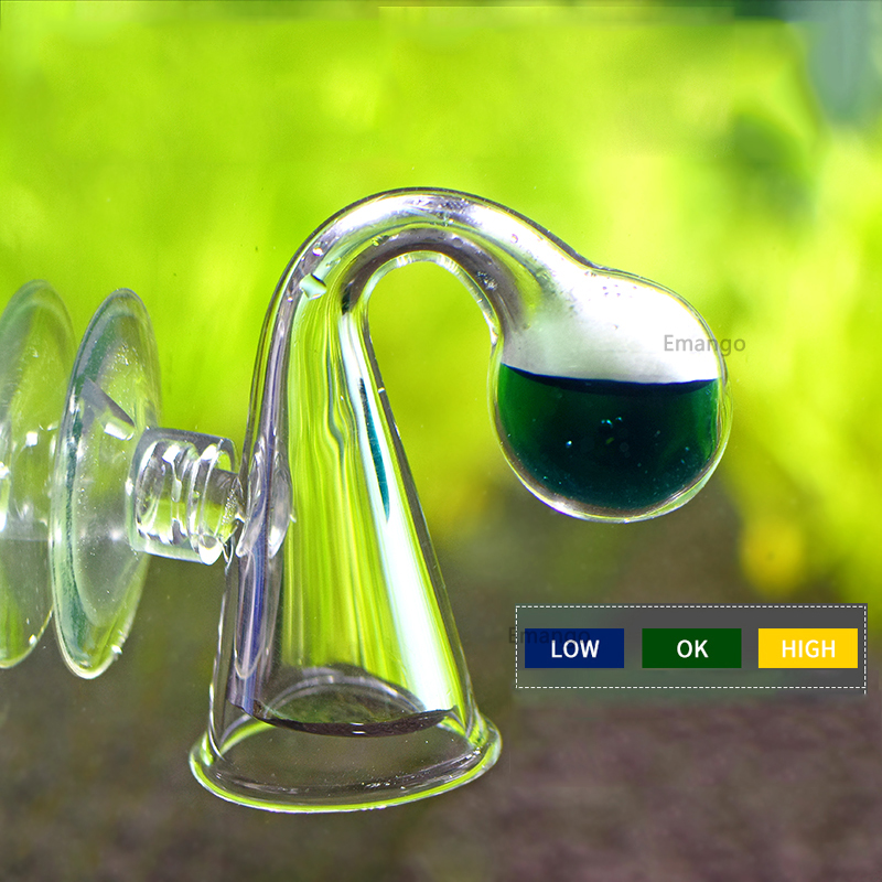 CO2 Cá Khuếch Tán Kính Thả Kiể - đánh giá và giá Glass Co2 Drop Checker