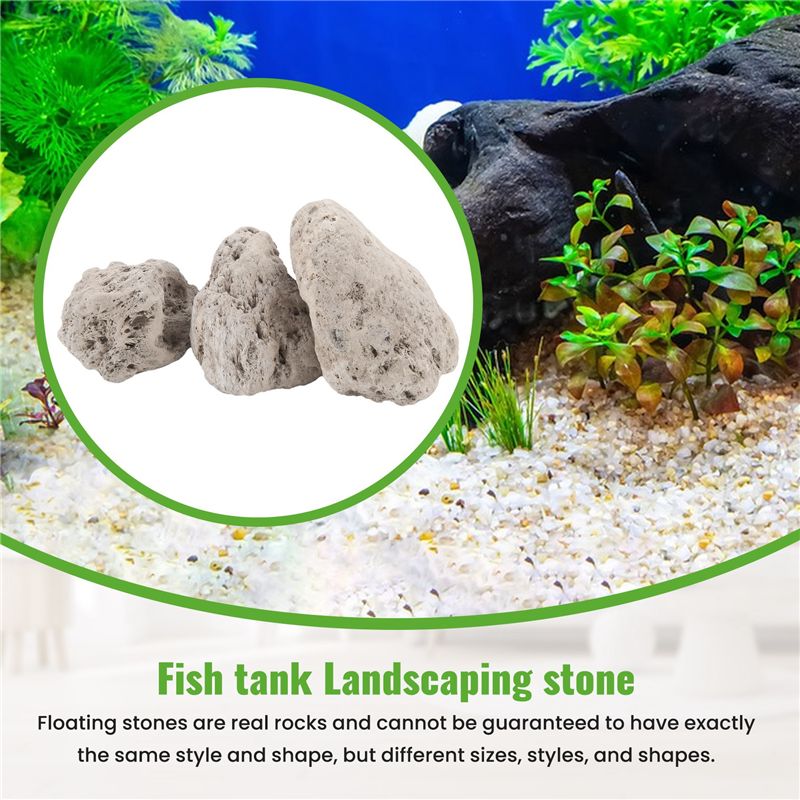 A20F-3Pcs Floating Real Rocks  - đánh giá và giá Planted Aquarium Models