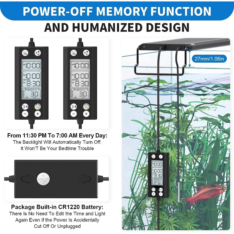 24/7 programmable aquarium lig - đánh giá và giá Planted Aquarium Cycling