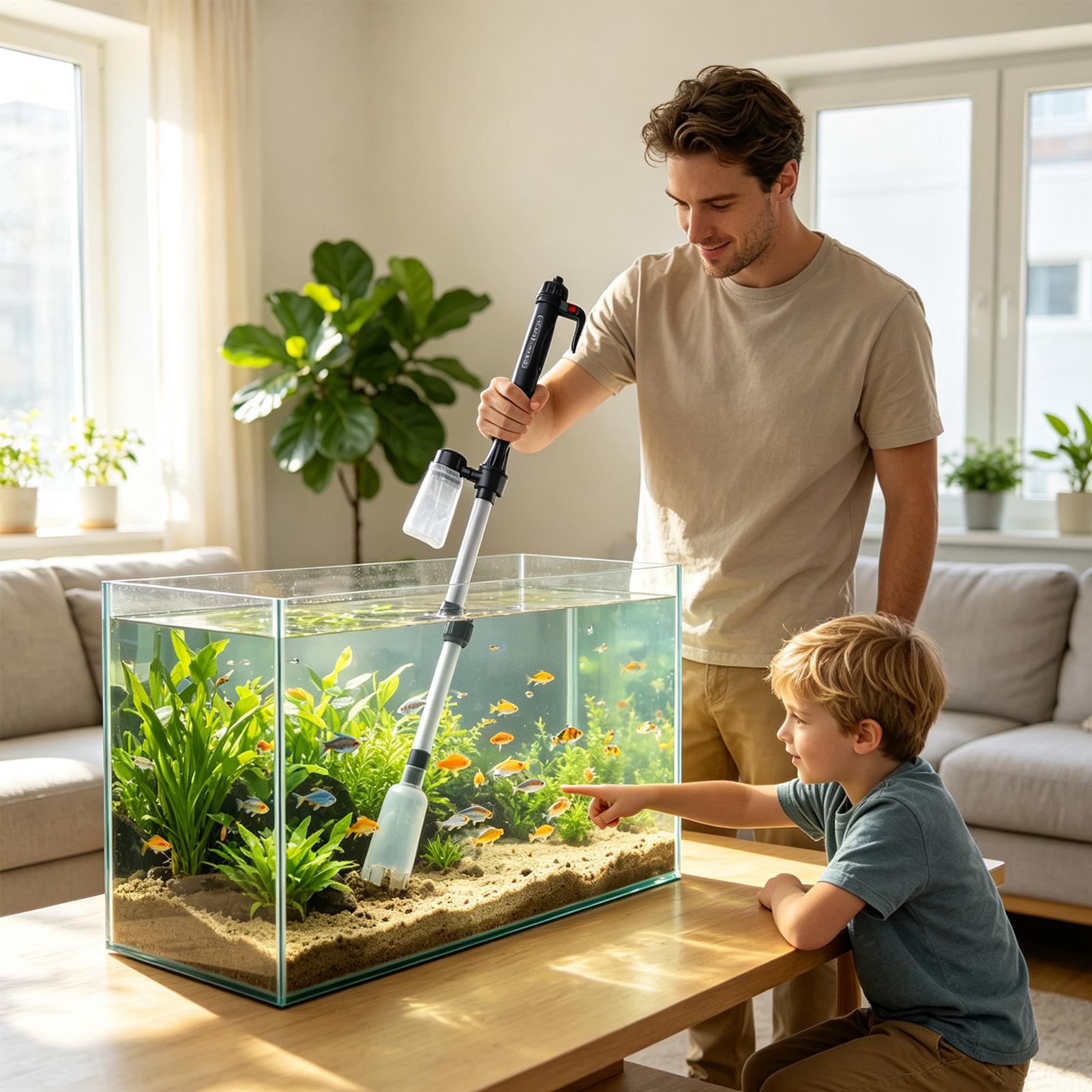 Aquarium Vacuum Gravel Cleaner - đánh giá và giá Planted Aquarium Cleaning