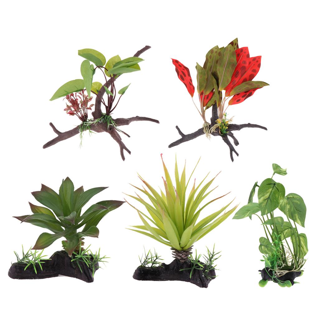Reptile Terrarium Plant Artifi - đánh giá và giá Planted Aquarium Jungle