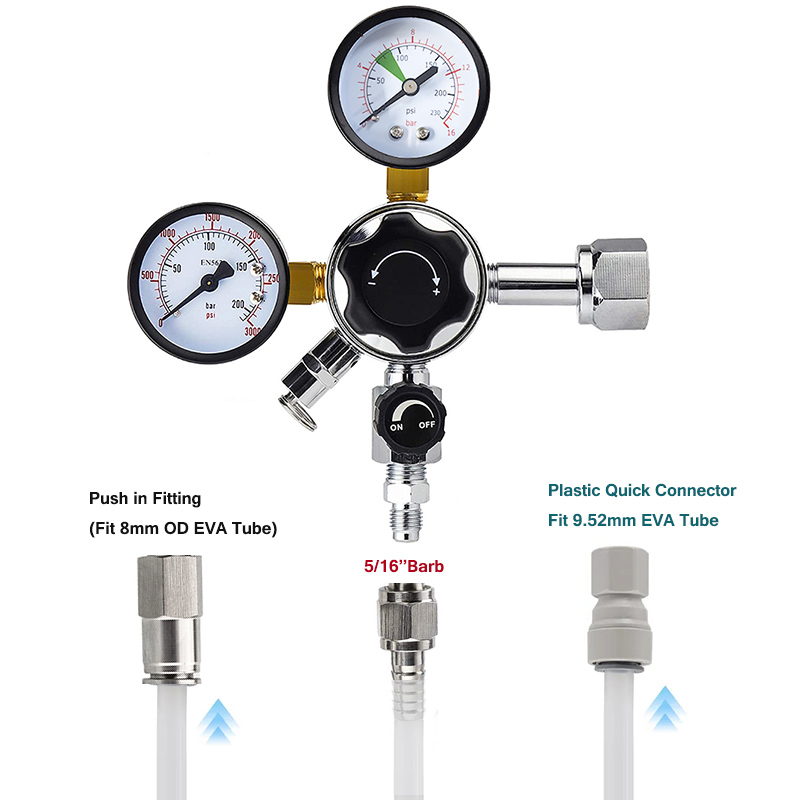 Dual Gauge Co2 Regulator High  - đánh giá và giá Co2 Regulator Dual Stage
