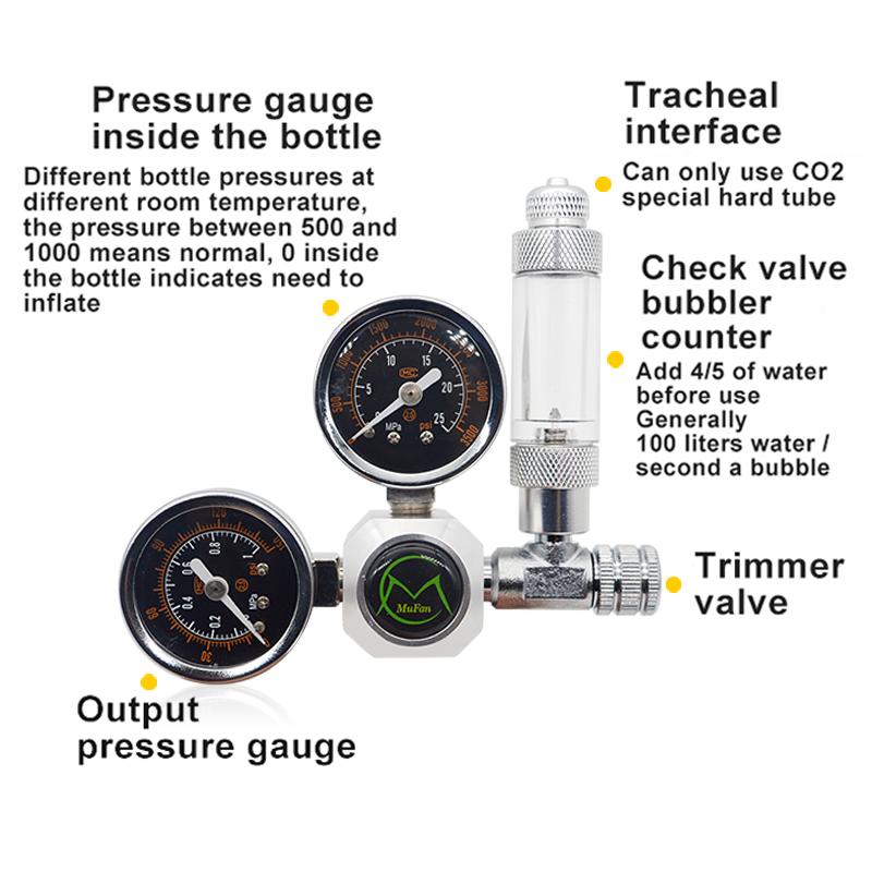 Aquarium CO2 Regulator Magneti - đánh giá và giá Planted Aquarium Parameters
