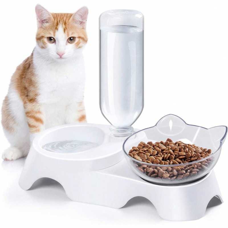 1PC Double Dog Cat Bowls Pets  - đánh giá và giá Royal Canin Food Medium
