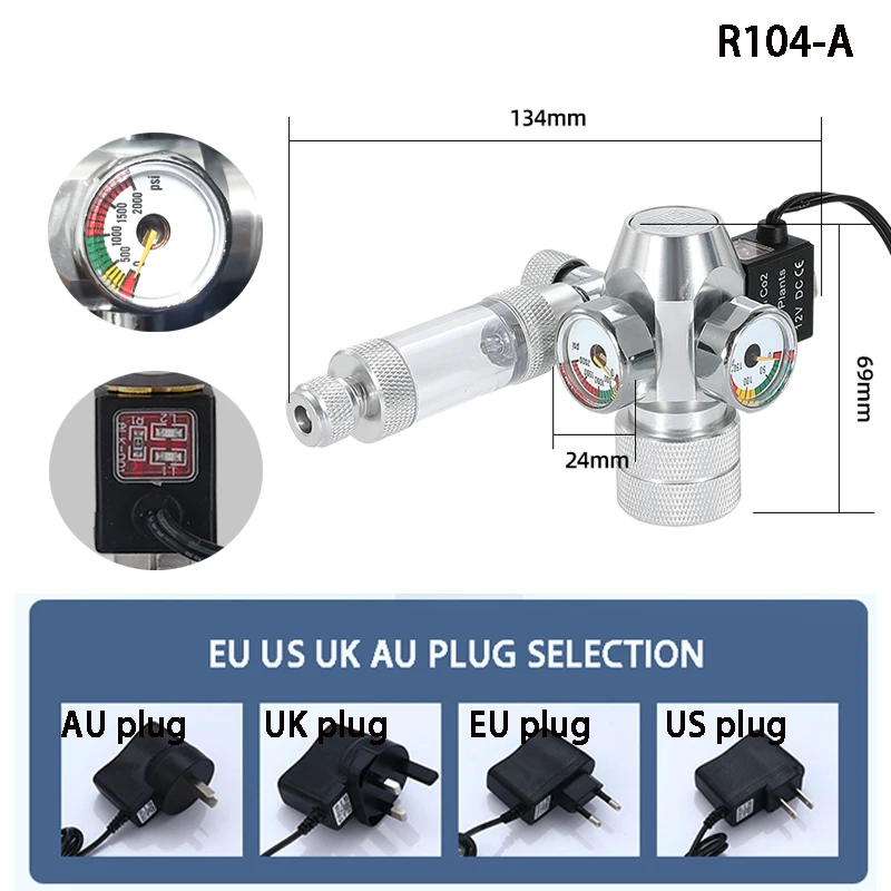 New DIY Aquarium CO2 Regulator - đánh giá và giá Glass Co2 Drop Checker