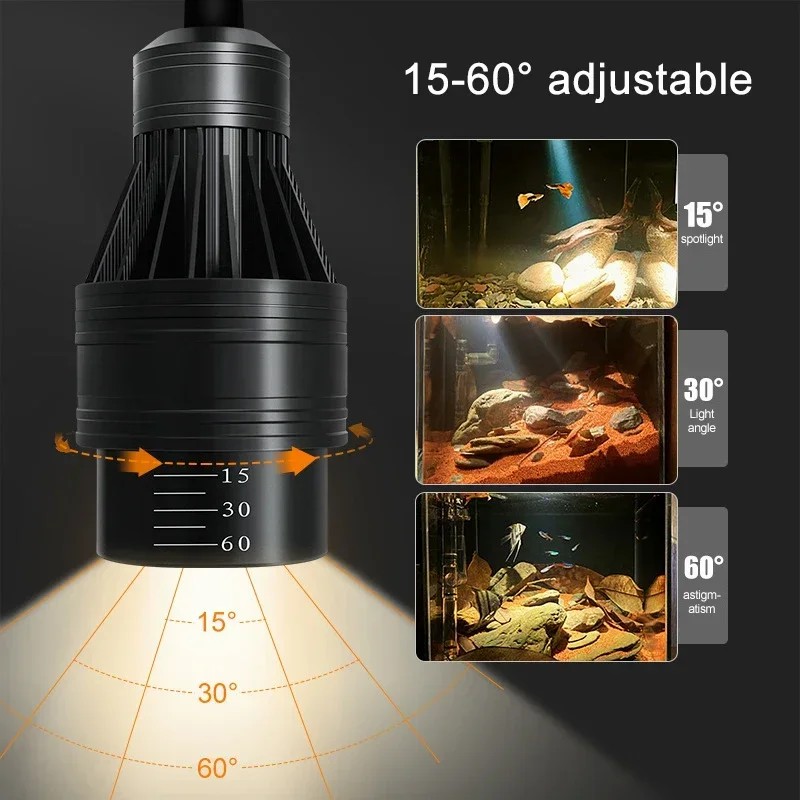 Adjustable Focus Led Aquarium  - đánh giá và giá Aquarium Plant Growing